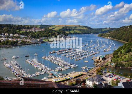 Il fiume Dart catturate da kingswear nel South Devon Foto Stock