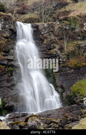 La seconda cascata più alto su nant llyn y. Foto Stock