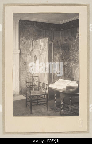 Sala degli Arazzi, 1896, Platinum print, album FREDERICK H. Evans (British, Londra 1853-1943 Londra), ex libris disegnato da Foto Stock