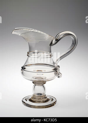 Brocca, probabilmente New England Glass Company, 1817-40 Foto Stock