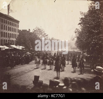 Grand Army Review, Pennsylvania Avenue, Washington, Alexander Gardner, Maggio 23 o 24, 1865 Foto Stock