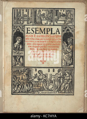 Esemplario di Lauori..., titolo pagina (recto), 1 Agosto 1532 Foto Stock