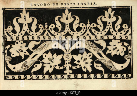 Studio delle virtuose Dame, pagina 12 (recto), 1597 Foto Stock