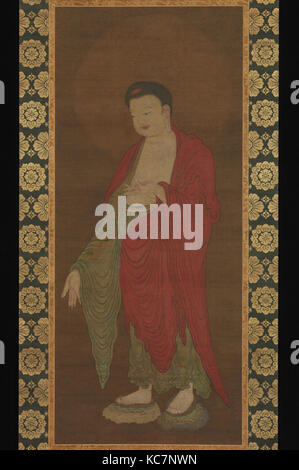 南宋 佚名 阿彌陀如來圖 軸, Buddha Amitabha discendente dalla sua Pura Terra, artista non identificato, attiva il XIII secolo XIII secolo Foto Stock