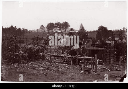 Falmouth, Virginia. Abbandonato il Camp, Andrew Joseph Russell, 1862 Foto Stock