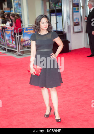 Parminder Nagra presso la prima mondiale di "postino Pat' di Odeon West End il 11 maggio 2014 a Londra, EnglanPhotos da Brian njordan Foto Stock