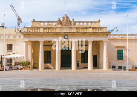 Piazza San Giorgio, Valletta, Malta, ottobre 2016 Foto Stock