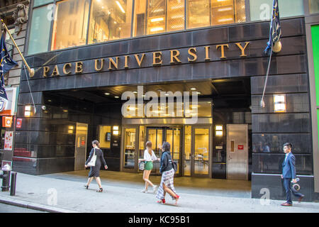 Pace University, New York, NY, STATI UNITI D'AMERICA Foto Stock