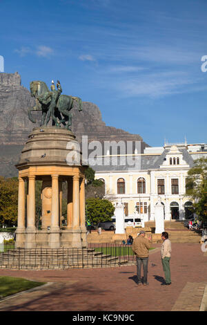 Delville legno memorial e iziko South African Museum, società del giardino, cape town, Western Cape, Sud Africa Foto Stock