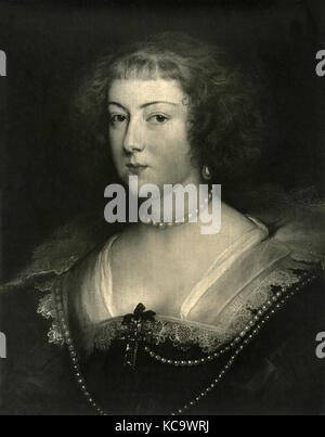 Ritratto di Amalia di Solms-Braunfels principessa d'arancio, dipinto di Anton van Dyck Foto Stock