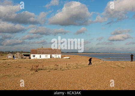 Strada di ciottoli Suffolk REGNO UNITO Foto Stock