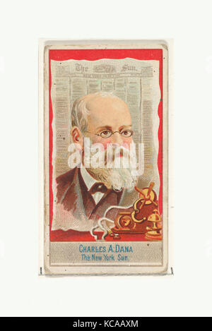 Charles A. Dana, il New York Sun, dall'American redattori serie (N1) per Allen & Ginter marche di sigarette, 1887 Foto Stock