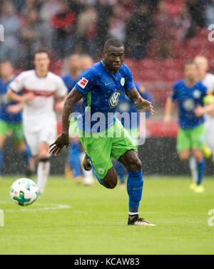 Stoccarda, Germania. 16 settembre 2017. Landry DIMATA (WOB), Aktion, Fussball 1. Bundesliga, 4. Spieltag, VfB Stuttgart (S) - VfL Wolfsburg (WOB), AM 16.09.2017 a Stoccarda/Germania. |utilizzo del credito mondiale: dpa/Alamy Live News Foto Stock