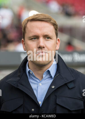 Stoccarda, Germania. 16 settembre 2017. OLAF REBBE (Sportdirektor, WOB) Fussball 1. Bundesliga, 4. Spieltag, VfB Stuttgart (S) - VfL Wolfsburg (WOB), AM 16.09.2017 a Stoccarda/Germania. |utilizzo del credito mondiale: dpa/Alamy Live News Foto Stock