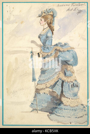 Costume Design per 'Madame Trentoni', atto I, Percy Anderson, 1901 Foto Stock