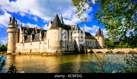 Romantici castelli della Valle della Loira - plessis-bourre. Francia Foto Stock