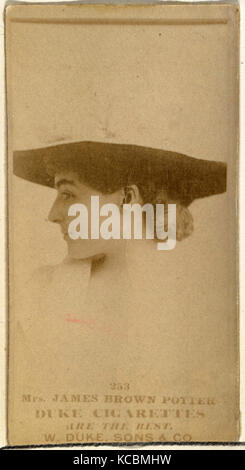 Disegni e Stampe, fotografia, numero carta 253, la sig.ra James Brown Potter, da attori e attrici serie Foto Stock