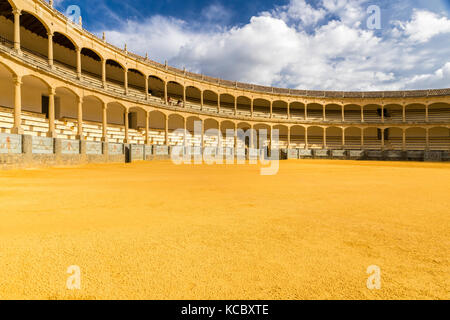 Bullring, Ronda, provincia di Malaga, Andalusia, Spagna Foto Stock