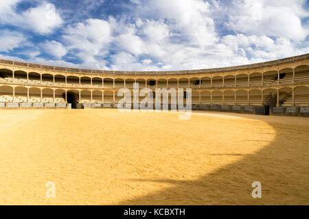 Bullring, Ronda, provincia di Malaga, Andalusia, Spagna Foto Stock