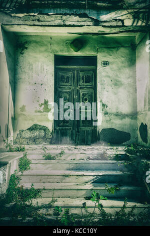 Haunted House con dark inquietante atmosfera horror. Foto Stock