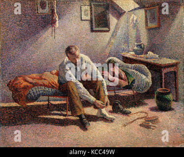 Mattina, Interno, 1890, olio su tela, 25 1/2 x 31 7/8 in. (64,8 x 81 cm), dipinti da Maximilien Luce (francese, Parigi 1858-1941 Foto Stock