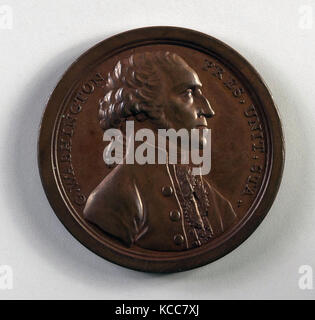 Medaglia commemorativa George Washington dimissioni della presidenza, 1797 Foto Stock