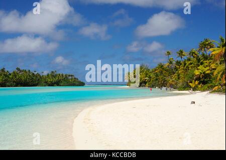 Un piede di Aitutaki Island Foto Stock