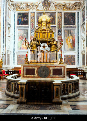 Cappella Sistina nella Basilica di Santa Maria maggiore - Roma, Italia Foto Stock