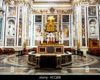 Cappella Sistina nella Basilica di Santa Maria maggiore - Roma, Italia Foto Stock