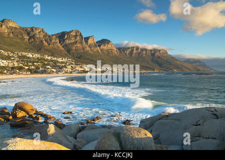 Camps Bay, Città del Capo, Western Cape, Sud Africa Foto Stock