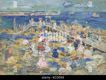 La bassa marea, Beachmont, Maurice Prendergast Brasile, ca. 1900-1905 Foto Stock