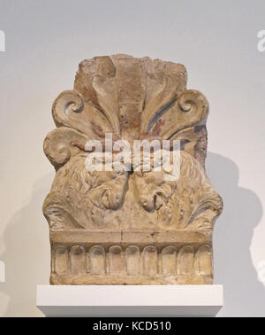 Antefissa in terracotta, fine del I secolo A.C. - inizio del I secolo A.d Foto Stock