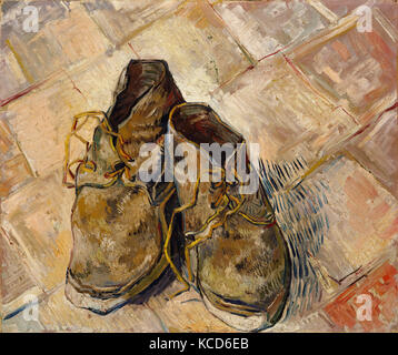 Scarpe, 1888, olio su tela, 18 x 21 3/4 in. (45,7 x 55,2 cm), dipinti, Vincent van Gogh (Olandese, Zundert 1853-1890 Foto Stock
