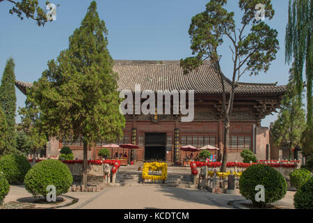 Dacheng hall nel Tempio di Confucio, antica città di Pingyao, shanxi, Cina Foto Stock