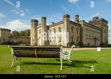 Pomeriggio autunnale a Chiddingstone Castle nel Kent, Inghilterra. Foto Stock