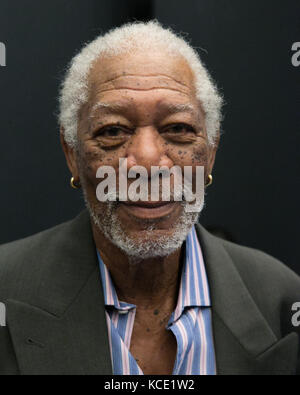 New York New York il 28 settembre 2017. Morgan Freeman ritratto esclusivo pongono al paley center . sppider / alamy Foto Stock
