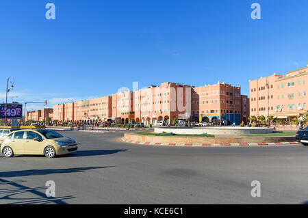 Ouarzazate, Marocco - Jan 4, 2017: Vista della piazza. Area di Ouarzazate è film-making posizione, dove il Marocco il più grande studios Foto Stock