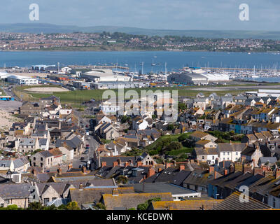 Alloggio Portland Marina Portland Dorset Inghilterra Foto Stock