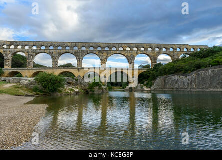 Pont du Gard, languedoc-roussillon, Francia Foto Stock