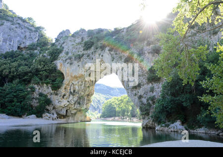 Pont d'arc, Ardèche, Francia Foto Stock