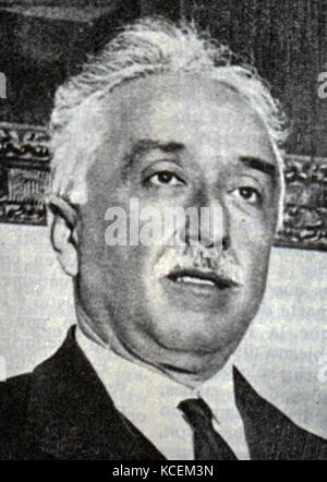 Ritratto fotografico di Niceto Alcalá-Zamora (1877-1949) un avvocato spagnolo, politico, e il Primo Ministro della Seconda Repubblica spagnola. In data xx secolo Foto Stock