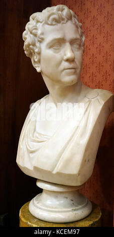 Busto di Sir Joshua Reynolds (1723-1792) un inglese un ritratto pittore del 'Grand Style'. Datata xviii secolo Foto Stock