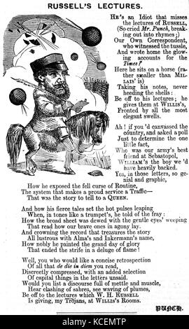 Sir William Howard Russell CVO (1820 - 1907) un reporter irlandese con i tempi Foto Stock