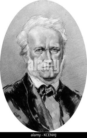 Ritratto di Wilhelm Richard Wagner (1813-1883) un compositore tedesco. Datata del XIX secolo Foto Stock