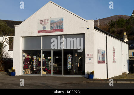 Harris Tweed shop a Tarbert Foto Stock