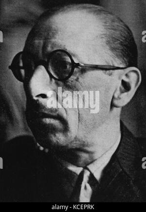 Fotografia di Igor Stravinsky (1882-1971) un compositore russo, pianista e conduttore. In data xx secolo Foto Stock