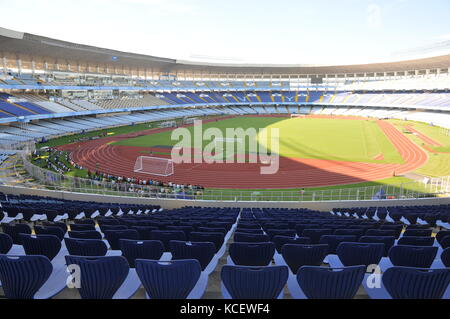 Preparazione finale sotto la strada di fifa u-17 world cup india 2017 presso lo Stadio Salt Lake o yuvabharati krirangan Foto Stock