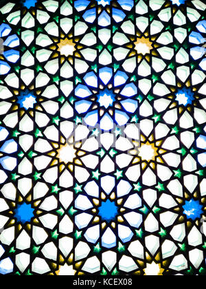Oriental vetrata di medina, Arabia Saudita Foto Stock