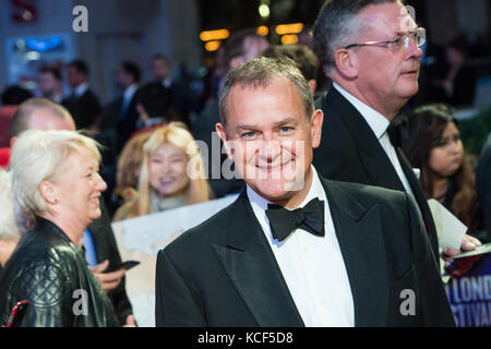 Londra, Regno Unito. Il 4 ottobre 2017. Hugh bonneville arriva per uk film premiere di respirare a odeon leicester square durante la 61BFI London Film Festival apertura notturna di gala. Credito: wiktor szymanowicz/alamy live news Foto Stock