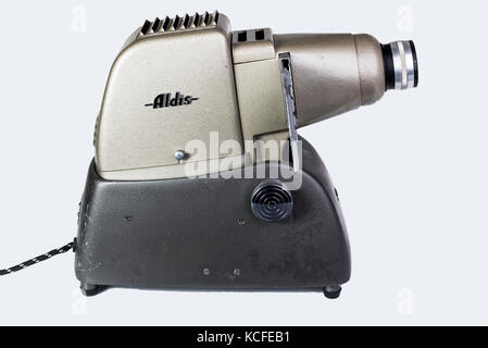 Aldis proiettore per diapositive. Vintage visualizzatore di film. Foto Stock